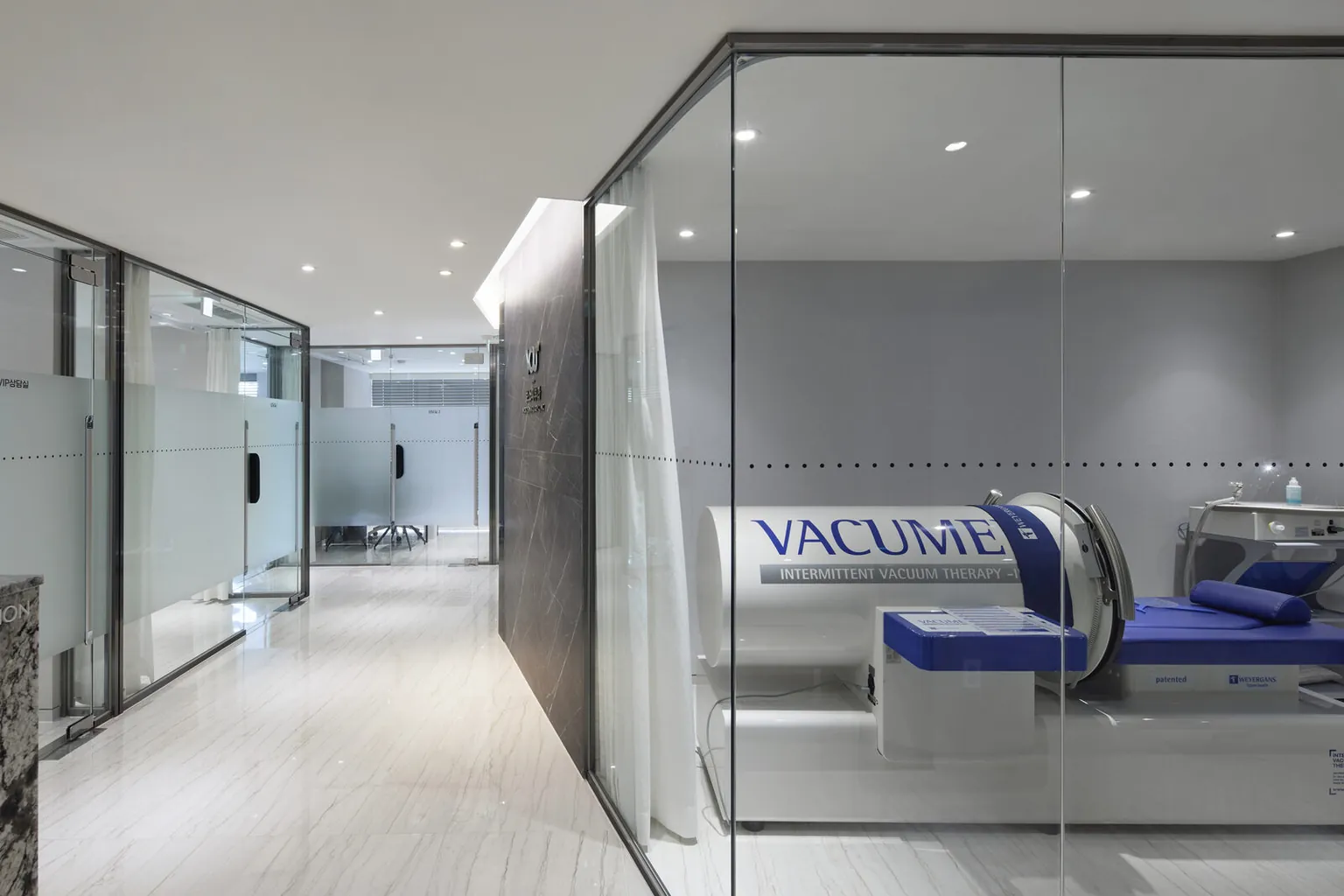 Treatment equipment at VOS Dermatology Clinic, Gangnam, Seoul
