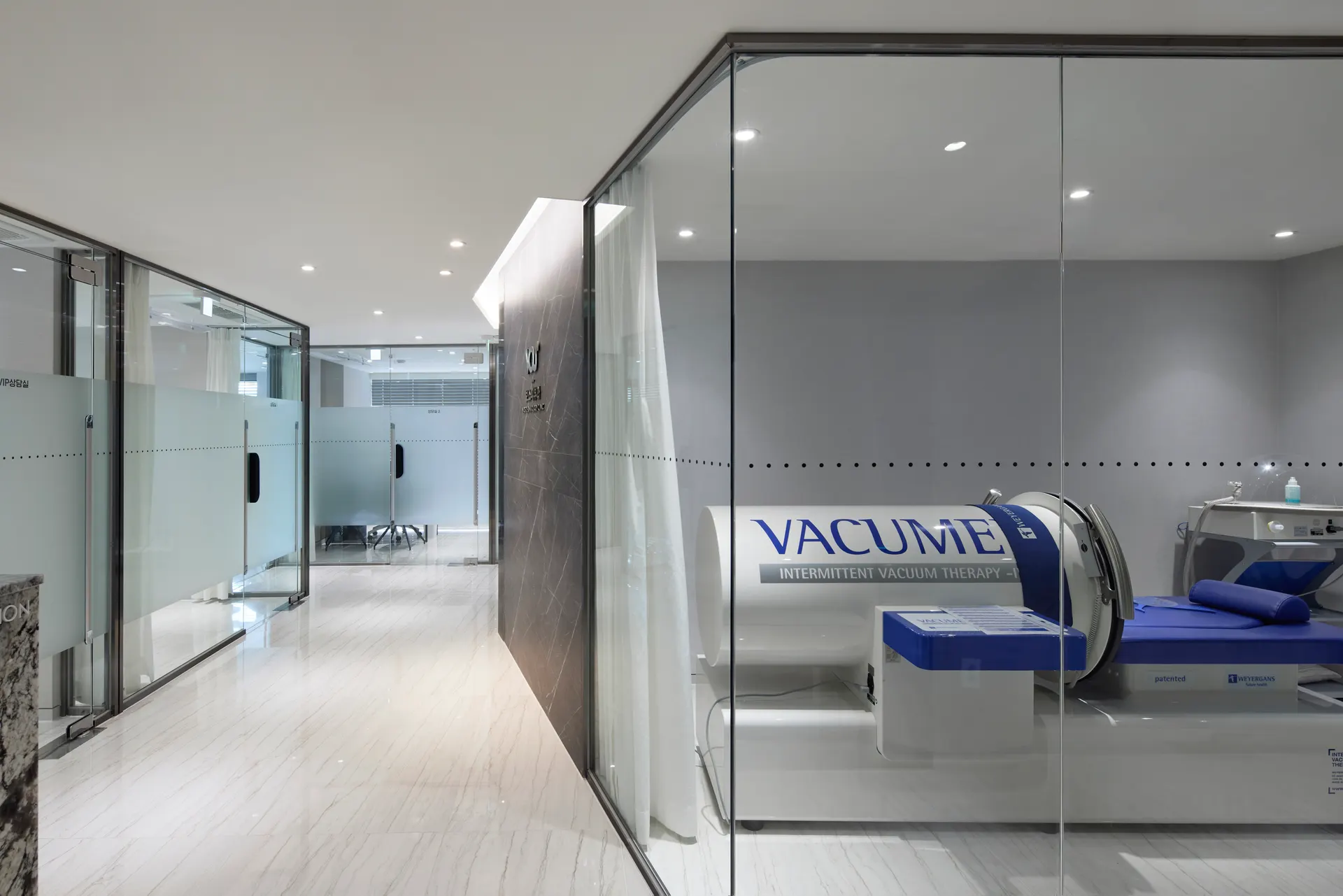 Vacumed body care room at VOS Dermatology Clinic