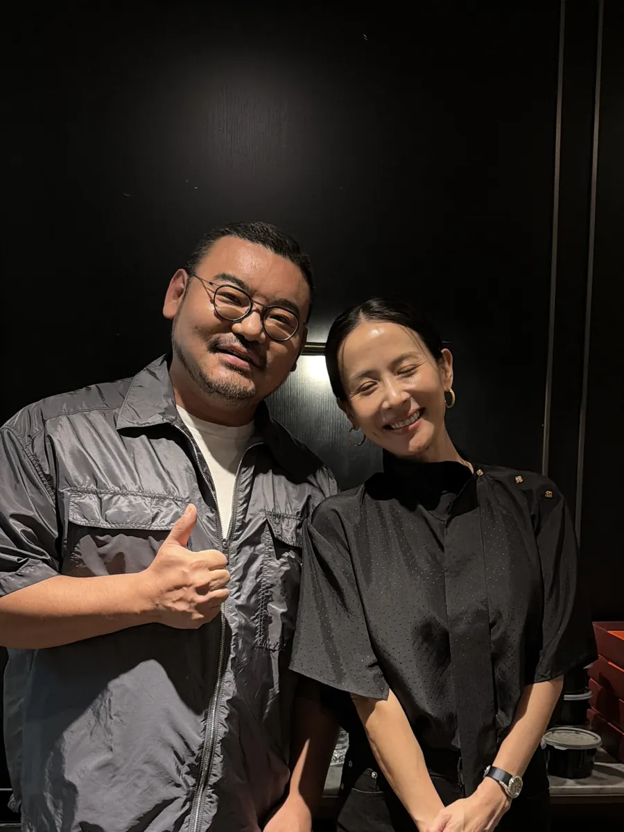 Cho Yeo-jeong with Dr. Hongseok Kim at a VIP film premiere in Seoul