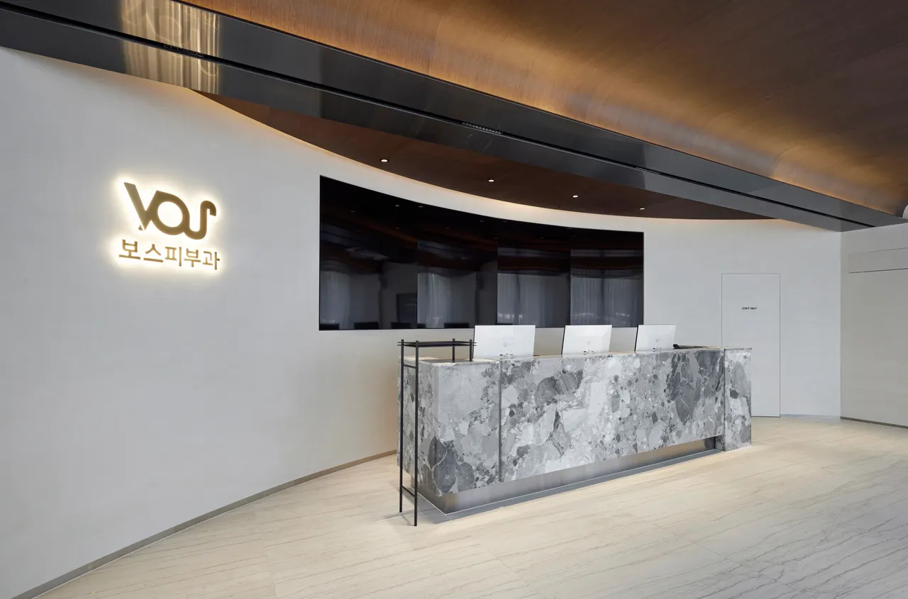 Reception & Lobby at VOS Dermatology Clinic, Gangnam Seoul