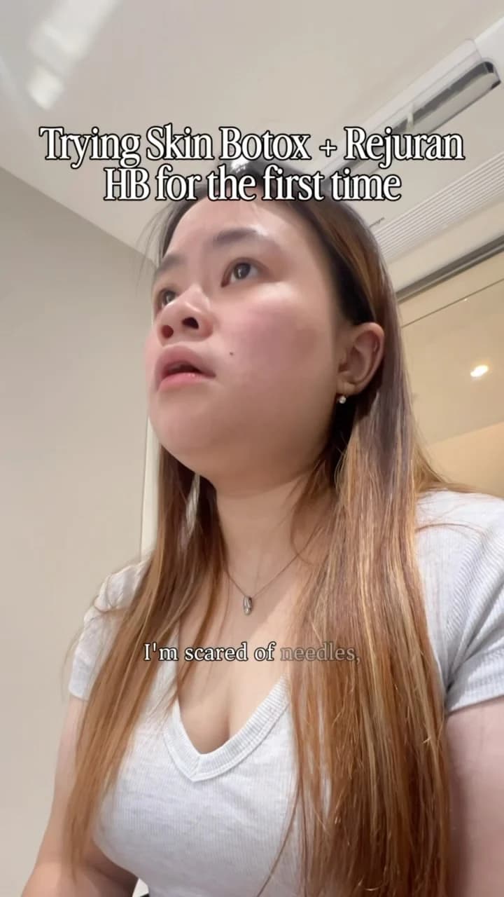 Suhandi J. before her first skin botox and Rejuran HB session at VOS Dermatology, Gangnam