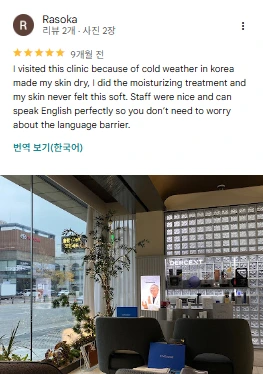 Google review 10 of VOS Dermatology Clinic (screenshot)
