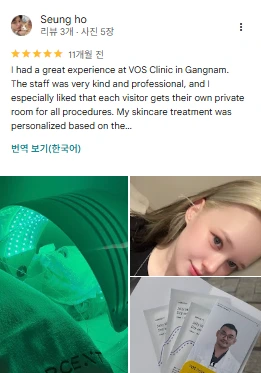 Google review 19 of VOS Dermatology Clinic (screenshot)